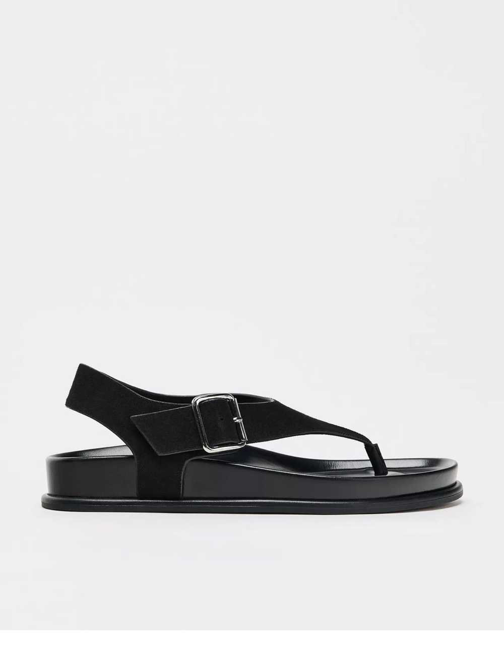 Suede Flat Sandals